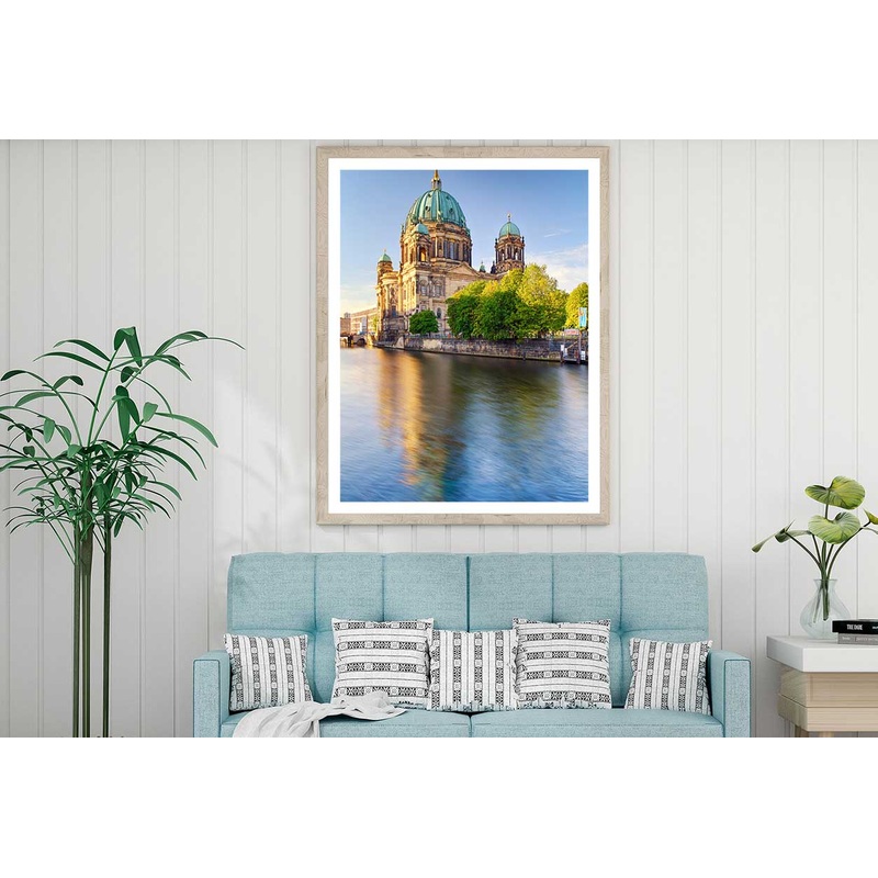 Berlin Cathedral Dome Lake View Photograph Home Decor Premium Quality Poster Print Choose Your Sizes