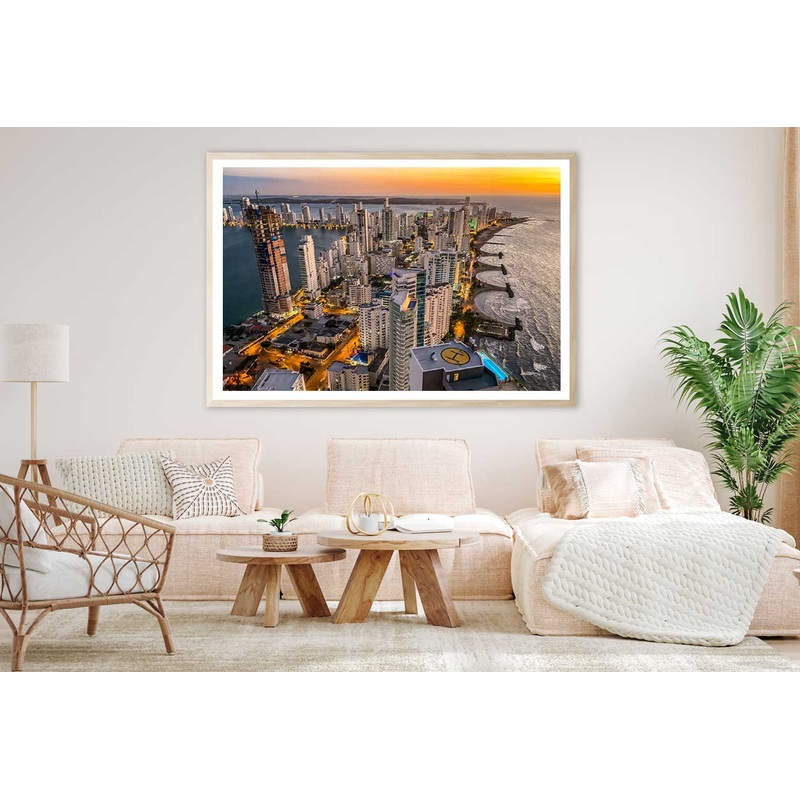 Bocagrande District in Cartagena Photograph Home Decor Premium Quality Poster Print Choose Your Sizes