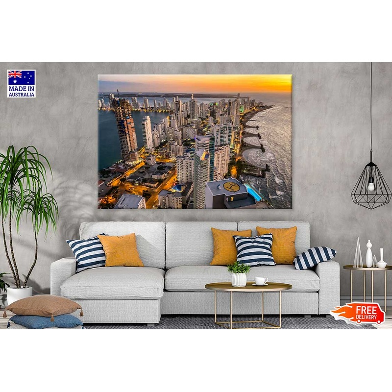 Bocagrande District in Cartagena Photograph Print 100% Australian Made