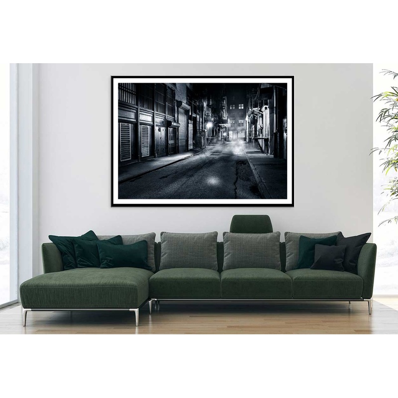 Moody Cortlandt Alley Night View Photograph Home Decor Premium Quality Poster Print Choose Your Sizes