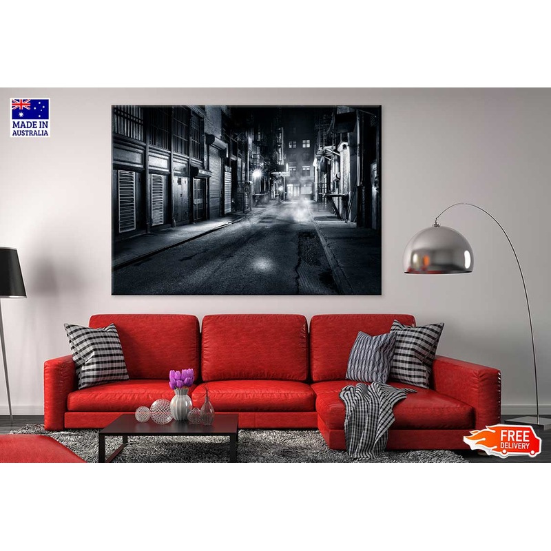Moody Cortlandt Alley Night View Photograph Print 100% Australian Made