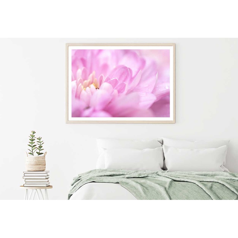 Orange Dahlia Flower Closeup View Home Decor Premium Quality Poster Print Choose Your Sizes