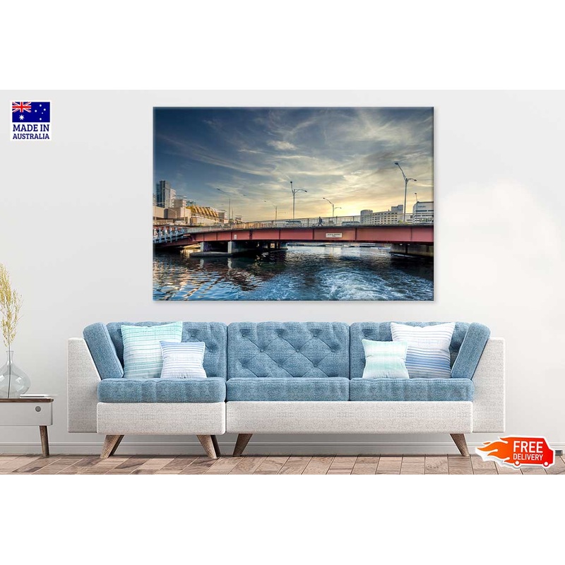 River & 1961 Kings Bridge Sunset View Photograph Print 100% Australian Made