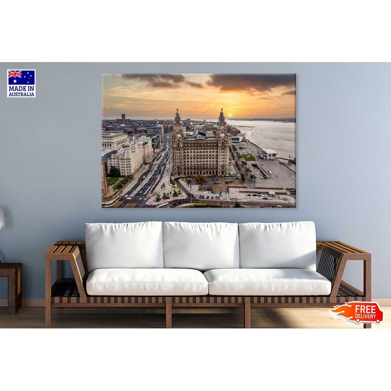 Royal Liver Building & City View Photograph Print 100% Australian Made