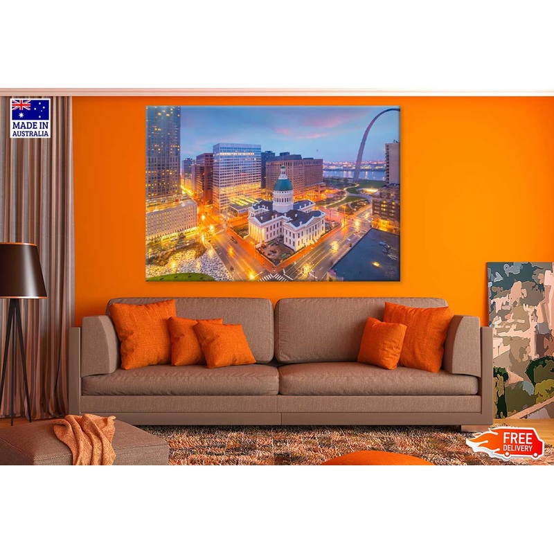 St Louis City Downtown Skyline View Photograph Print 100% Australian Made