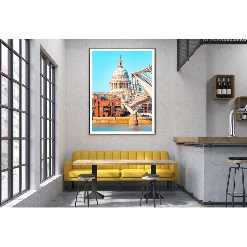 St. Pauls Cathedral at Dusk View Photograph Home Decor Premium Quality Poster Print Choose Your Sizes