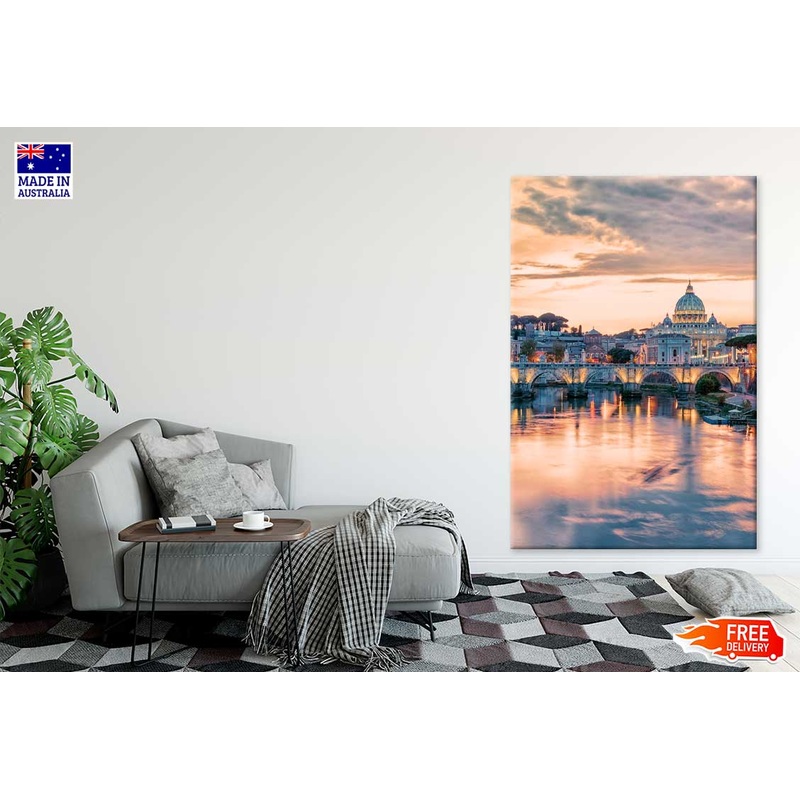 St. Peter's Basilica Sunset View Photograph Print 100% Australian Made