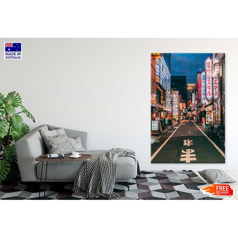 Street Shinjuku District Photograph in Tokyo Print 100% Australian Made