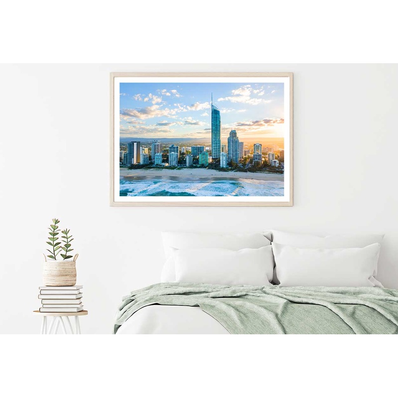 Sunset on Queensland's Gold Coast Photograph Home Decor Premium Quality Poster Print Choose Your Sizes