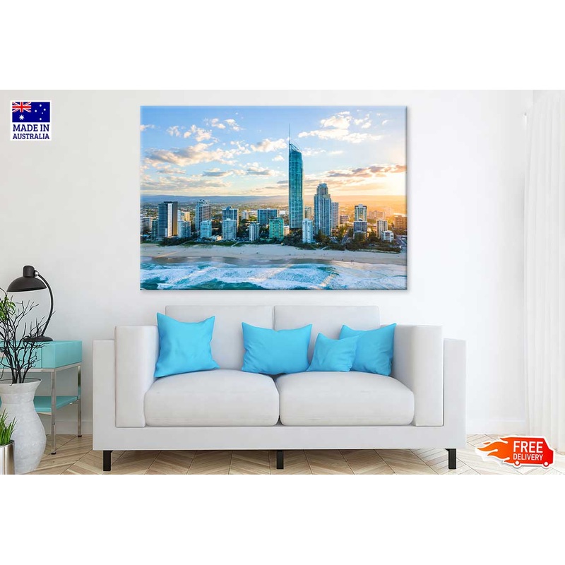 Sunset on Queensland's Gold Coast View Photograph Print 100% Australian Made