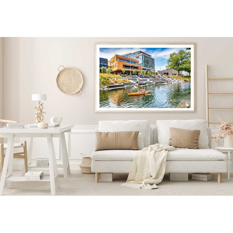 Terrace Complex & Avon River View Photograph Home Decor Premium Quality Poster Print Choose Your Sizes