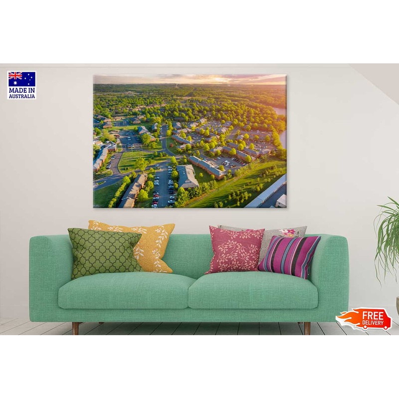 Aerial View Brunswick New Jersey Print 100% Australian Made