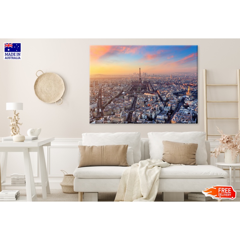 Aerial View of Historic Town View Photograph Print 100% Australian Made