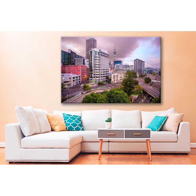 Bella Home Auckland Skyline View New Zealand Print Canvas Ready to hang