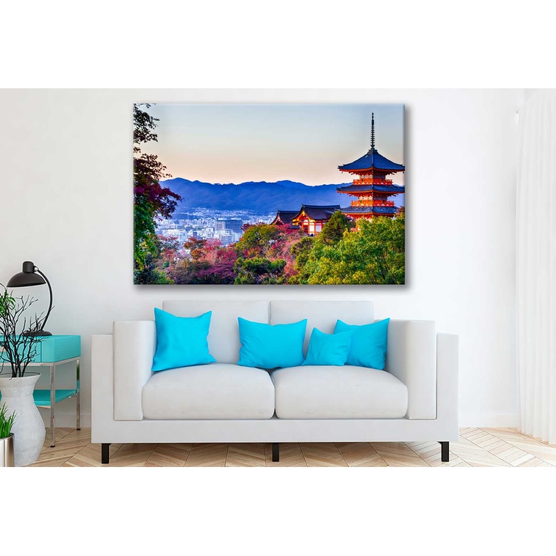 Bella Home Kiyomizu-dera Temple Pagoda Japan Print Canvas Ready to hang