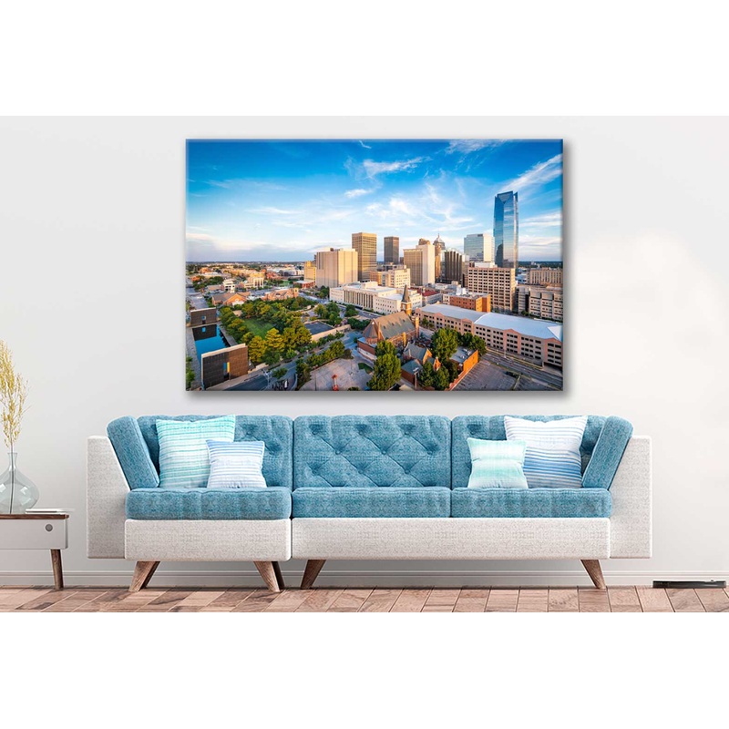 Bella Home Oklahoma City Photograph in USA Print Canvas Ready to hang