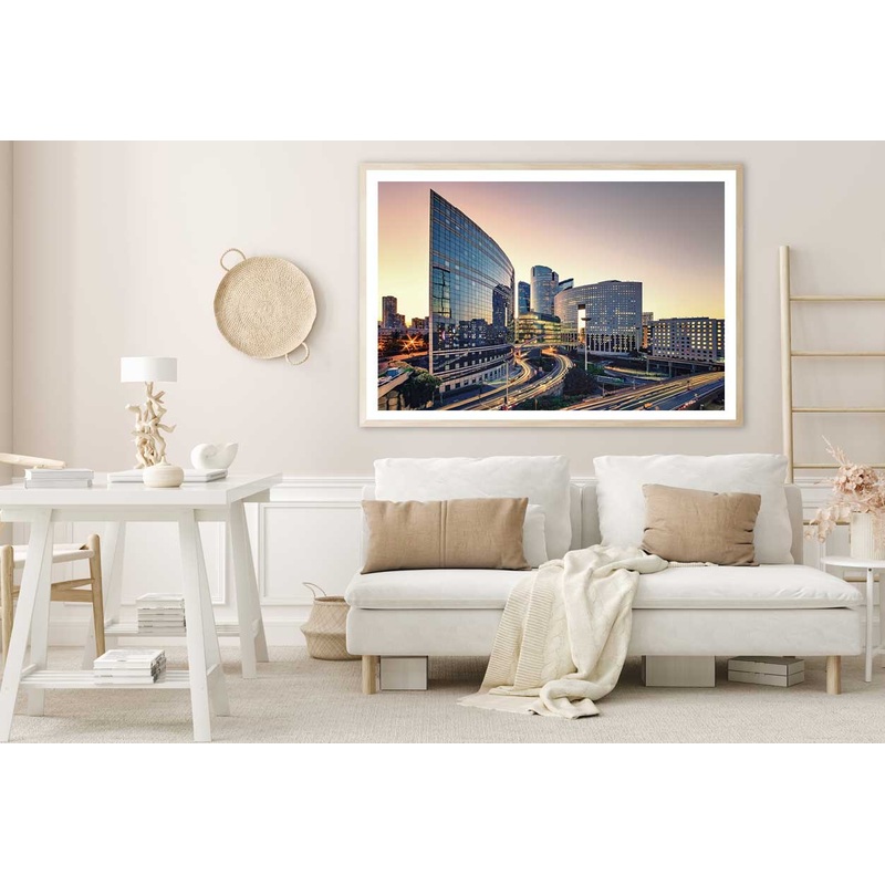 La Defense District Photograph in Paris Home Decor Premium Quality Poster Print Choose Your Sizes