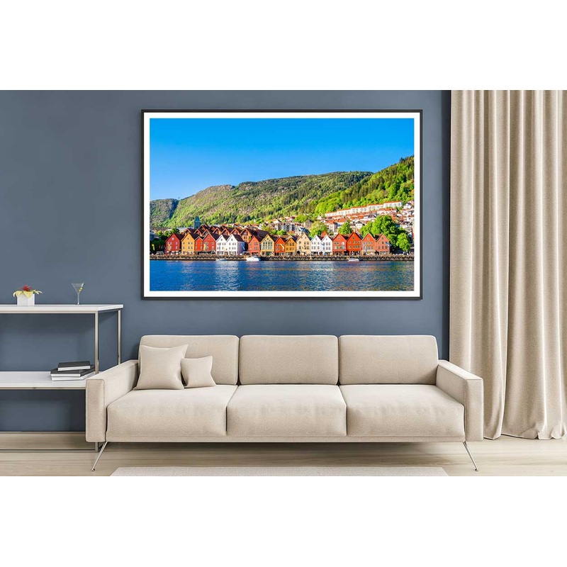 Lake View Photograph Bergen Norwa Home Decor Premium Quality Poster Print Choose Your Sizes