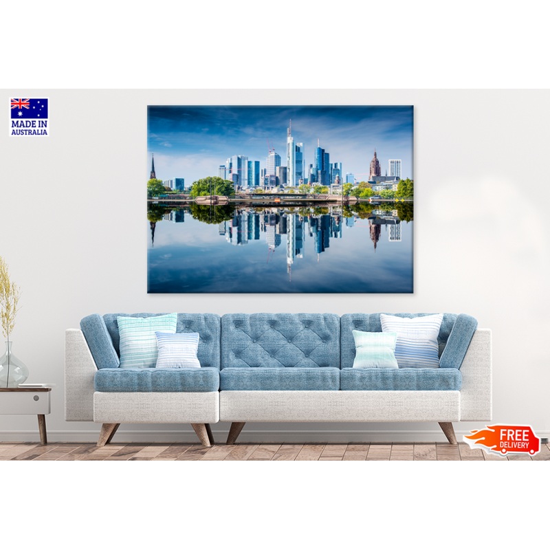 Skyline of Frankfurt Germany Photograph Print 100% Australian Made
