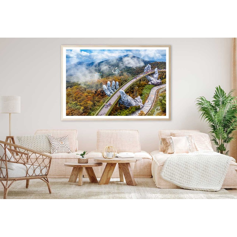 Vietnam Bridge Hands Scenery Photograph Home Decor Premium Quality Poster Print Choose Your Sizes