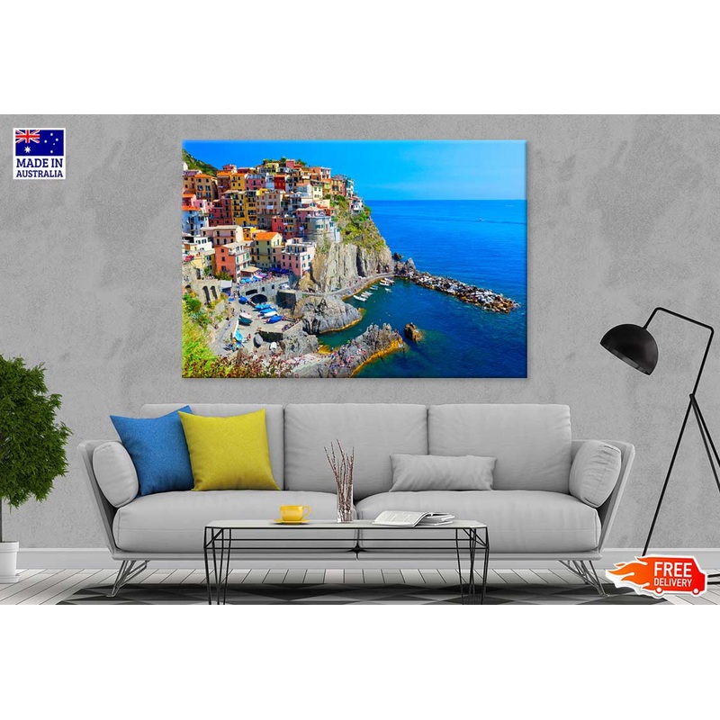 View of Manarola in Cinque Terre Photograph Print 100% Australian Made