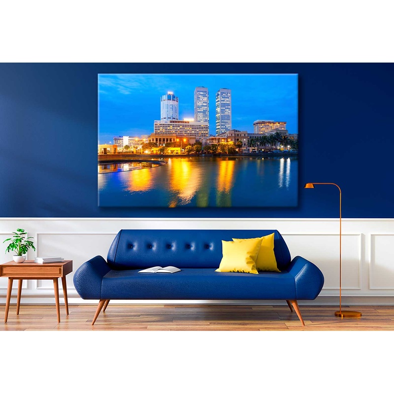Bella Home Colombo City Skyline & Beira Lake Print Canvas Ready to hang