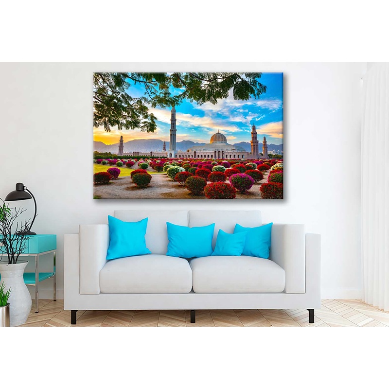 Bella Home Grand Mosque View Muscat Oman Print Canvas Ready to hang