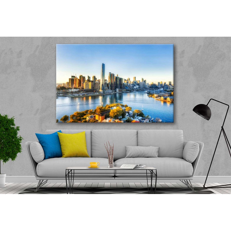 Bella Home Guangzhou City Night Photograph Print Canvas Ready to hang