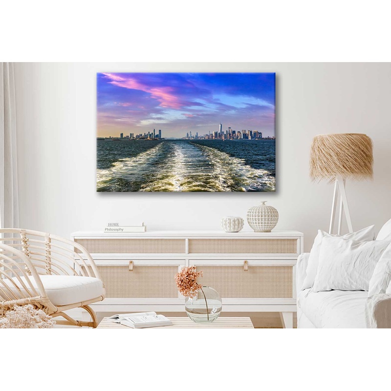 Bella Home London City Landscape Sunset View Print Canvas Ready to hang