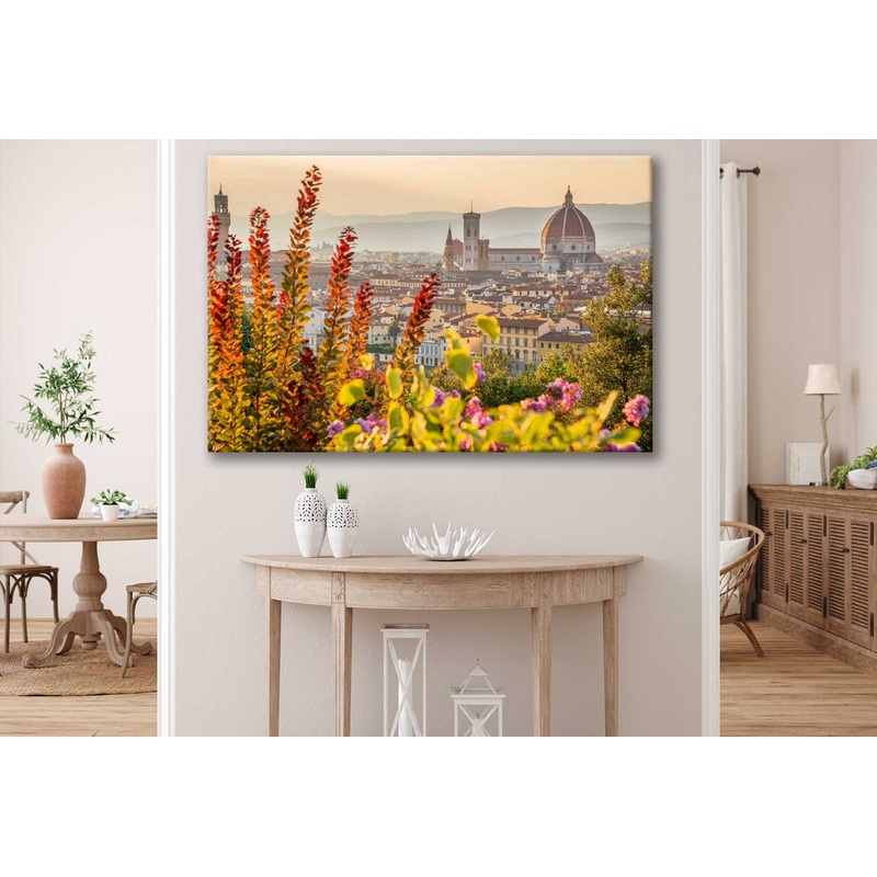 Bella Home St.Mary Church Aerial View Italy Print Canvas Ready to hang