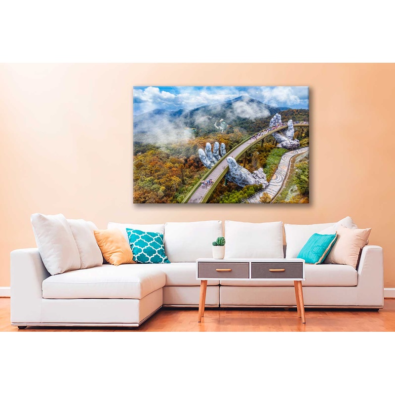 Bella Home The Linh Ung Pagoda in Ba Na Hills Print Canvas Ready to hang
