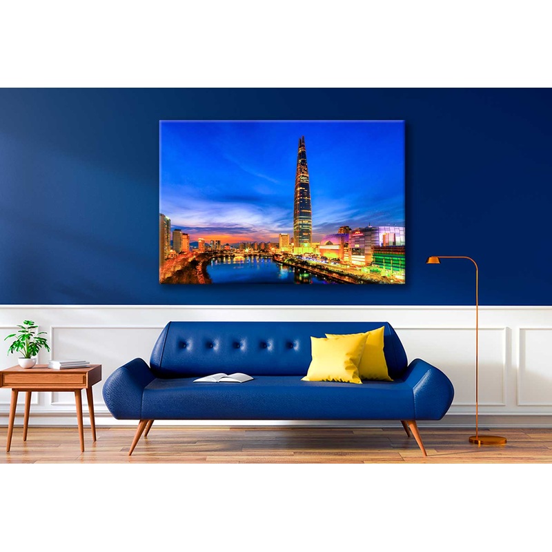Bella Home Twilight Sunset in South Korea Print Canvas Ready to hang