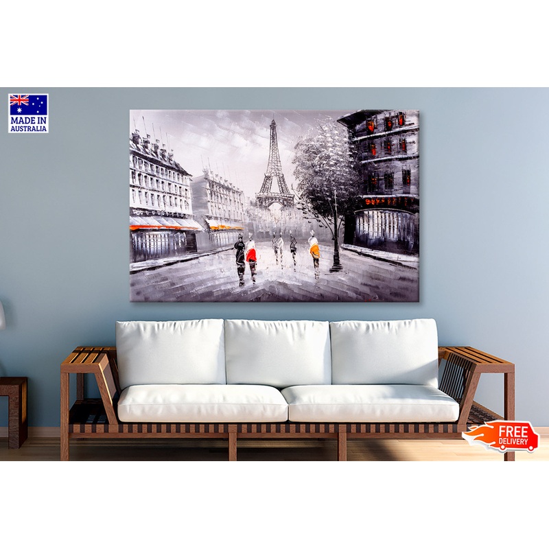 Street View Of Paris Oil Painting Limited Edition High Quality Print