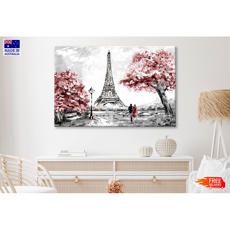 Street View of Paris Oil Painting Wall Art Limited Edition High Quality Print