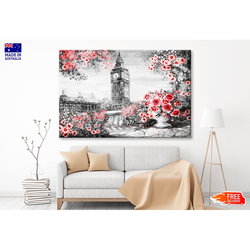 Summer In London City Oil Painting Wall Art Limited Edition High Quality Print