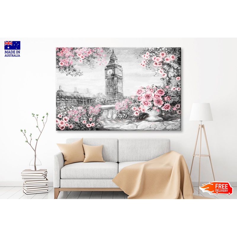 Summer In London, Gentle City Oil Painting Wall Art Limited Edition High Quality Print