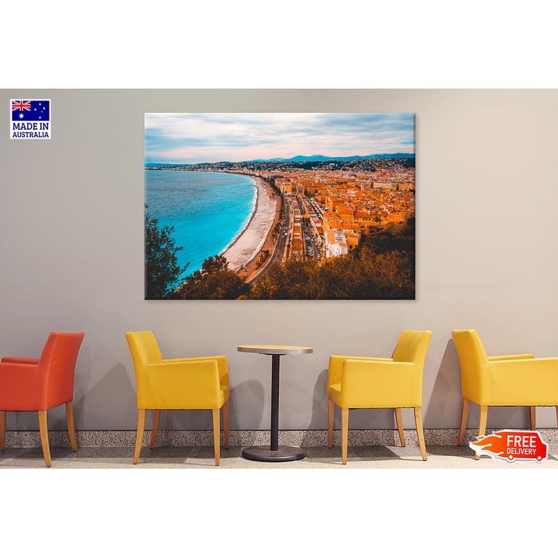 Beach view of France Japan Print 100% Australian Made
