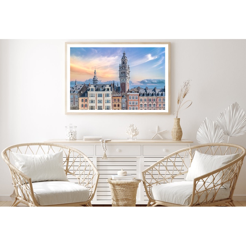 Lille City Centre Square and Sky Home Decor Premium Quality Poster Print Choose Your Sizes
