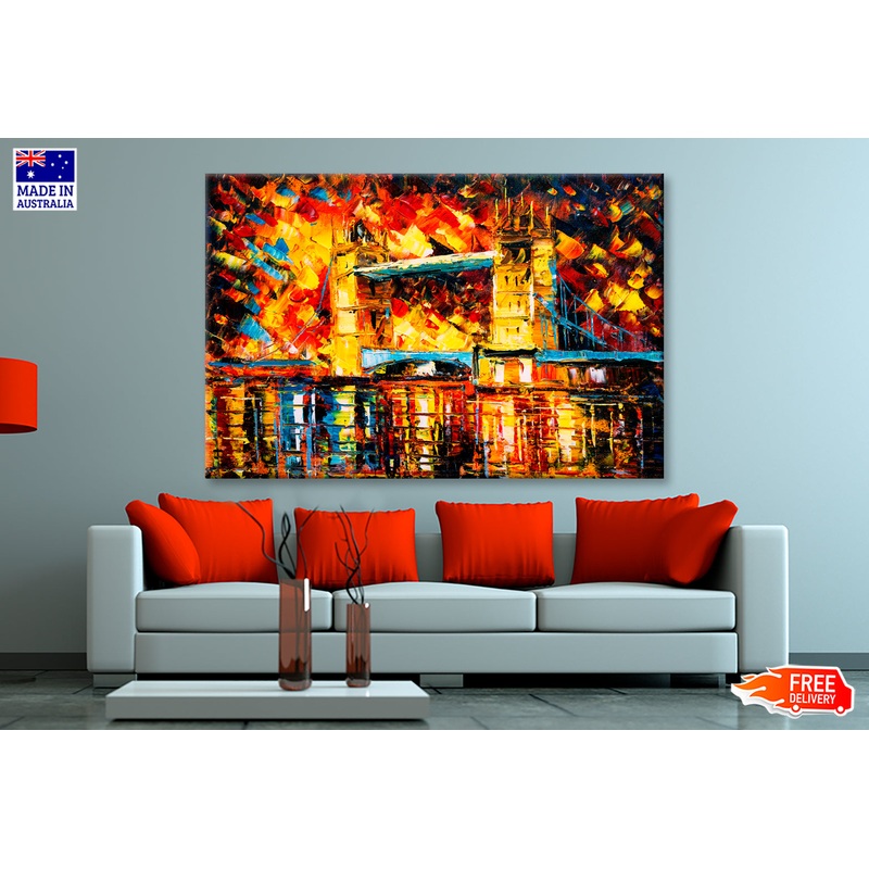 London Bridge, United Kingdom Oil Painting Wall Art Limited Edition High Quality Print