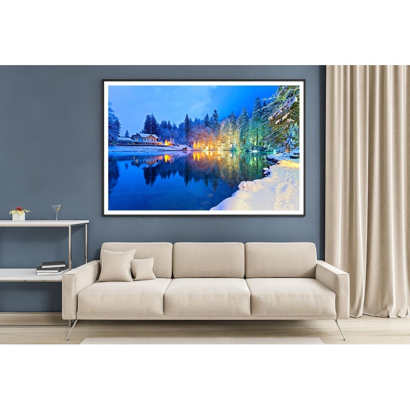 Mountain Lake In The Swiss Alps Home Decor Premium Quality Poster Print Choose Your Sizes