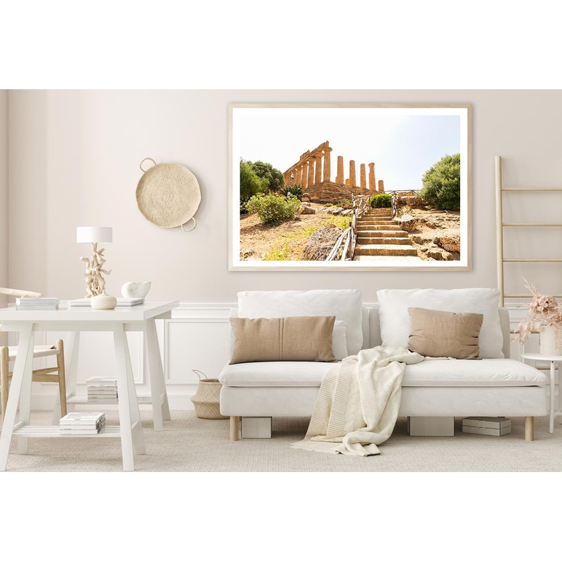 The Temple of Juno In Italy Home Decor Premium Quality Poster Print Choose Your Sizes