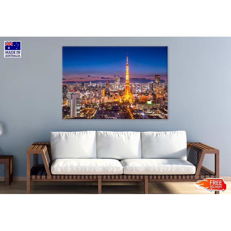 Tokyo Japan City Skyline Print 100% Australian Made