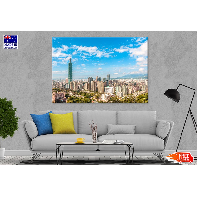 View of Taipei City Taiwan Print 100% Australian Made