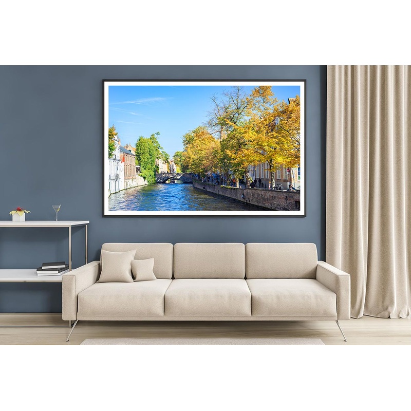 Water Of Canal In Town Of Bruges Home Decor Premium Quality Poster Print Choose Your Sizes