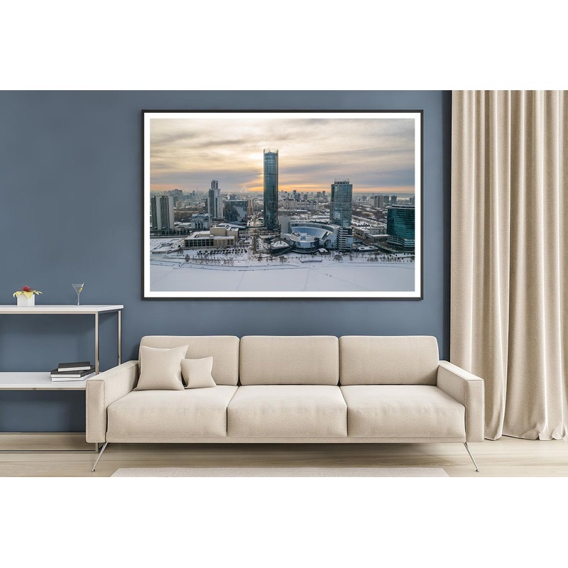 Yekaterinburg Cityscape In Winter Home Decor Premium Quality Poster Print Choose Your Sizes