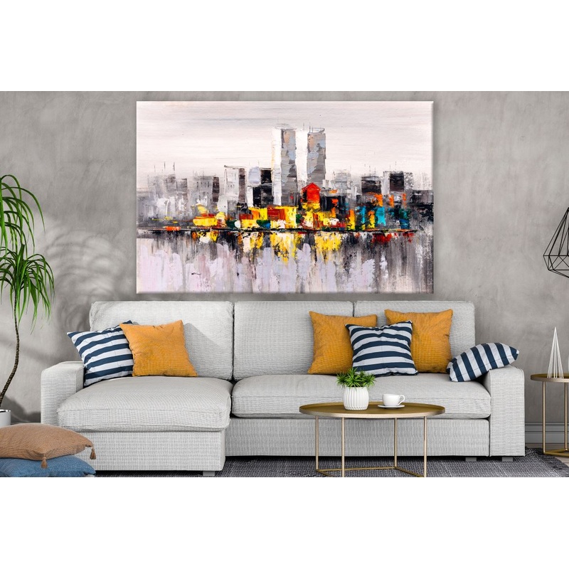 Artistic City View Watercolour Painting Print 100% Australian Made