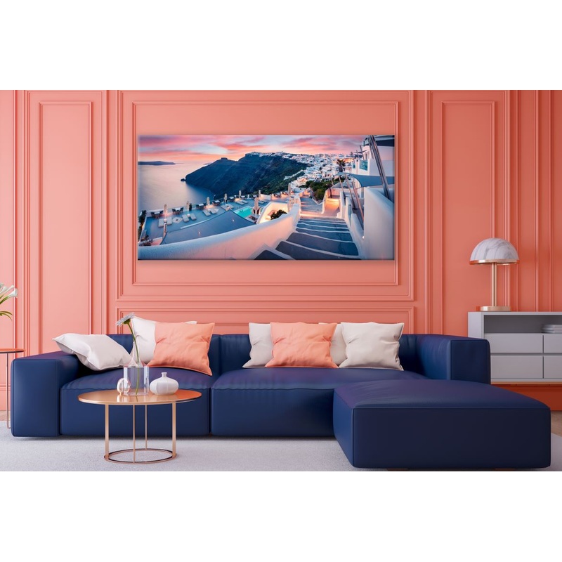 Beautiful Santorini Island Print 100% Australian Made