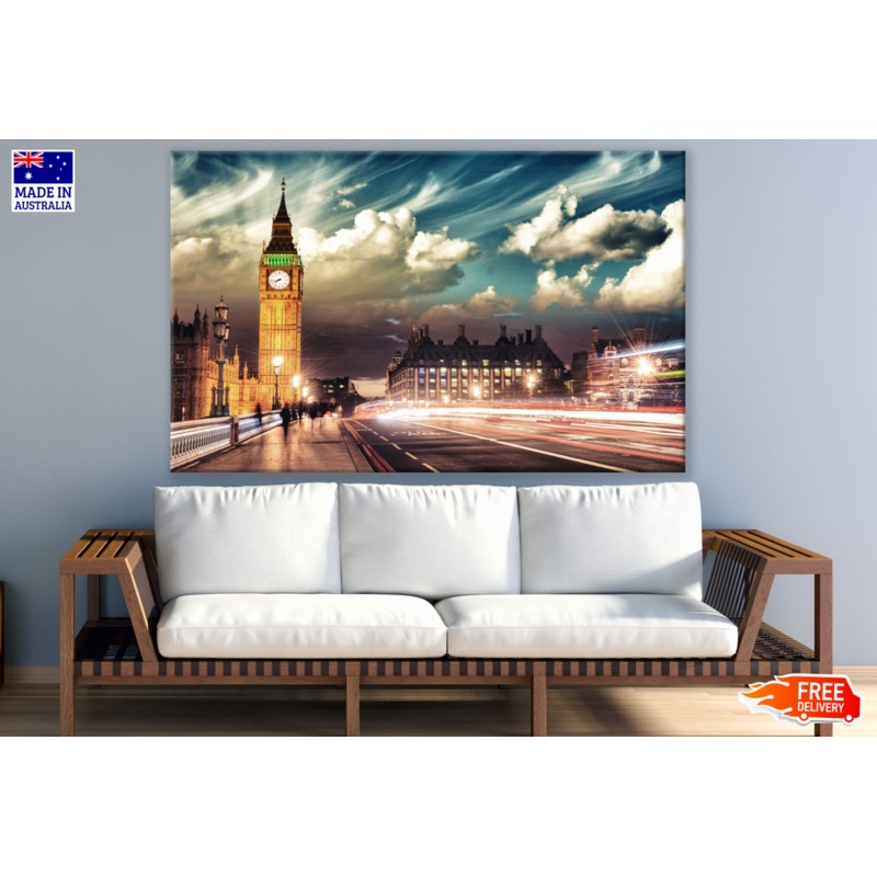 London City Night View Photograph Print 100% Australian Made