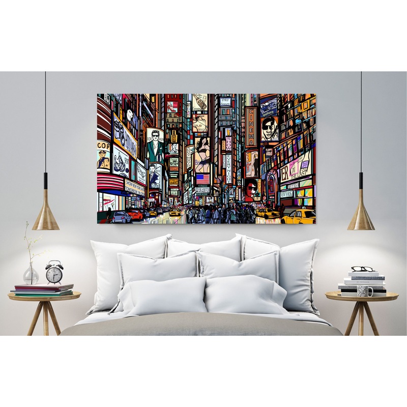New York square Print 100% Australian Made