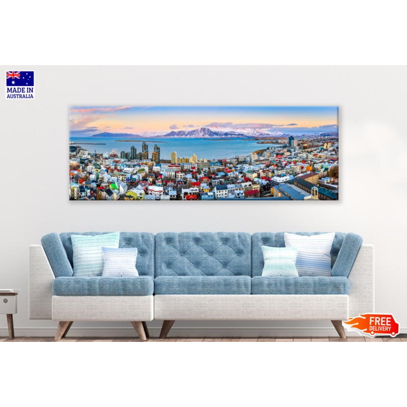 Panoramic Canvas Ice Land Landscape High Quality 100% Australian made wall Canvas Print ready to hang